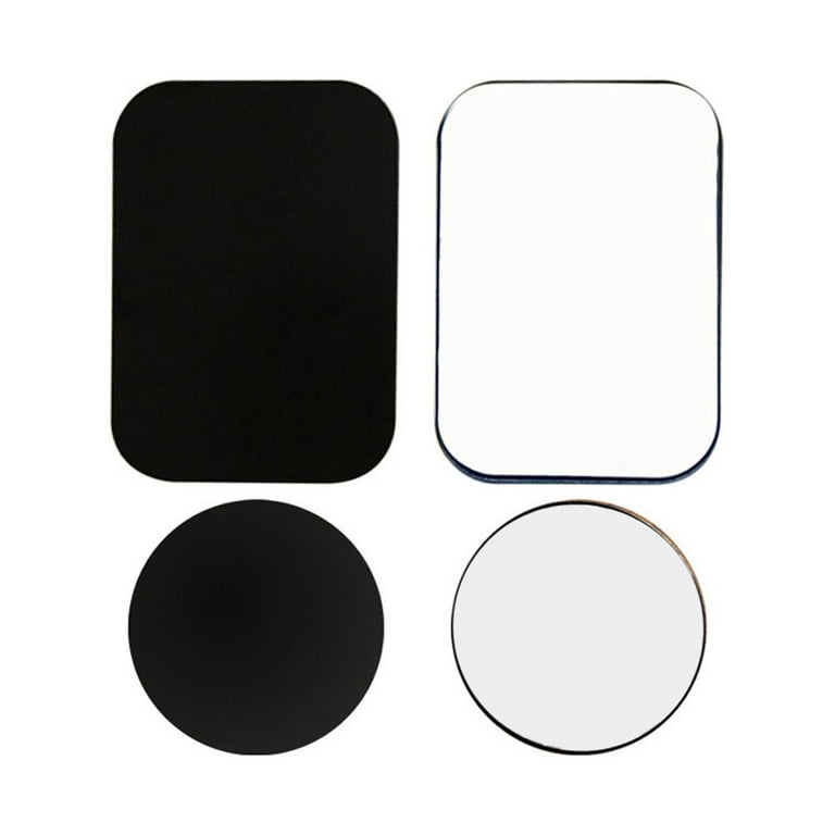 4 Pcs Mount Metal Plate Phone Guide Magnet Sticker Universal Round