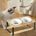 thumbnail image 6 of Gazechimp Elevated Cat Bowls Raised Cat Feeder for Food and Water Lightweight with fishes bone, 6 of 8