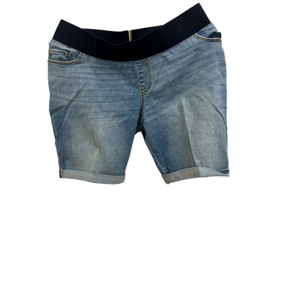 Liz Lange Maternity Women's Light Wash Denim Shorts M