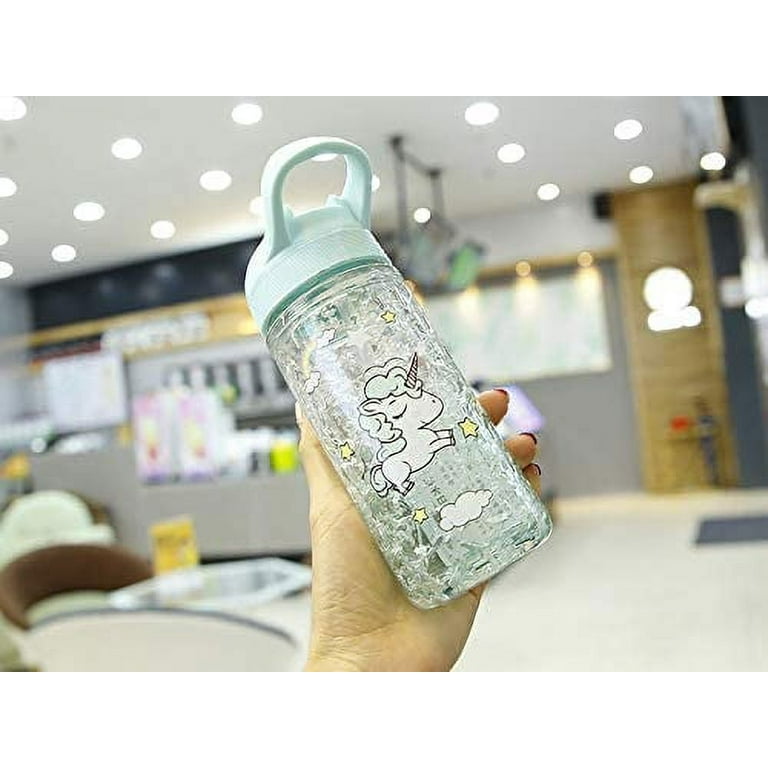  Cute Water Bottle for School Kids Girls, BPA FREE Tritan & Leak  Proof & Easy Clean & Carry Handle, 23oz/ 680ml - Unicorn : Baby