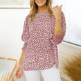 thumbnail image 4 of Sherrylily Women Long Sleeve Rayon Tops Crew Neck Fashion Chiffon Shirt Summer Puff Sleeve Blouse, 4 of 5