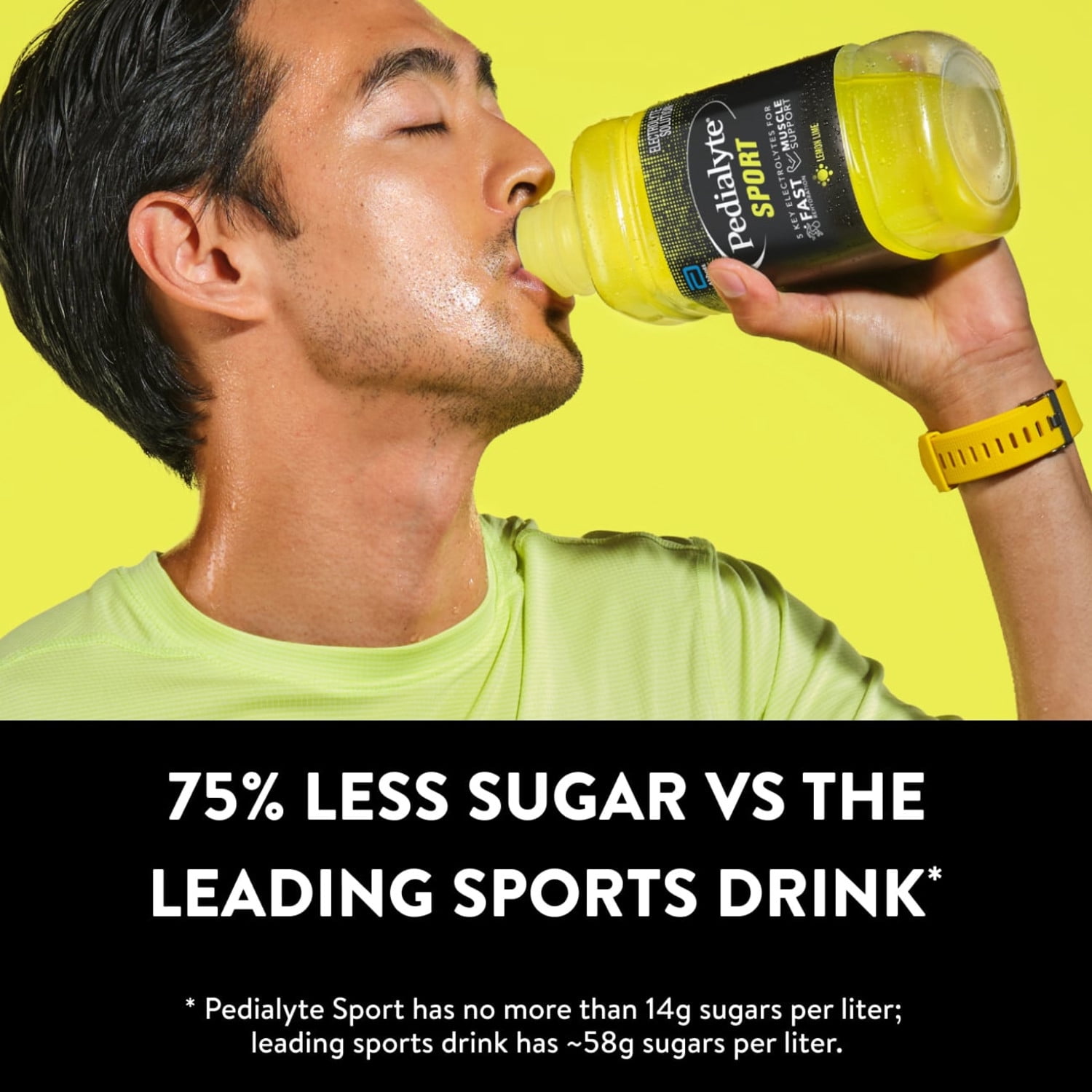 (2 pack) Pedialyte Sport Electrolyte Drink, Lemon Lime, 1 Liter