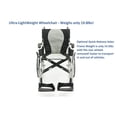 thumbnail image 3 of Silla de ruedas ergonómica Karman Ergo Flight con ejes de liberación rápida, asiento de 16 pulgadas y estructura color plata perla., 3 of 5