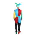 thumbnail image 5 of SJLDQY Carnival Mens Clown Dress Up Colorful Tops Pants With Hat Outfits Party Stage Performance Clothes Set, 5 of 6