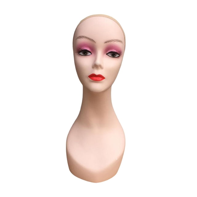 Mannequin de Tête pour Femmes Modèle d'Exposition pour Lunettes Chapeaux s Style d'Exposition A