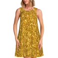 thumbnail image 1 of Disketp Gold Glitter para Vestido sin Mangas para Mujeres, Vestidos de Verano para Mujeres, Casual y Holgado para la Playa, 1 of 7