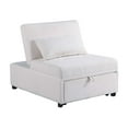 thumbnail image 4 of CoSoTower Convertible Sofa Chair - Armless Pull-Out Sleeper with Hidden Bed & Accent Pillow, Modern Space-Saving Design for Living Room or Guest Room, 4 of 9