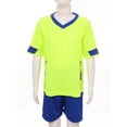 thumbnail image 3 of JanJean Kids Boys Basketball Jersey 2 Piece Training Outfit Soccer T Shirt Undershirt with Athletic Fluorescent Green 20, 3 of 7