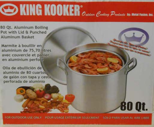 King Kooker #KK80 - 80Qt Aluminum Boiling Pot with Lid and Basket - image 2 of 5