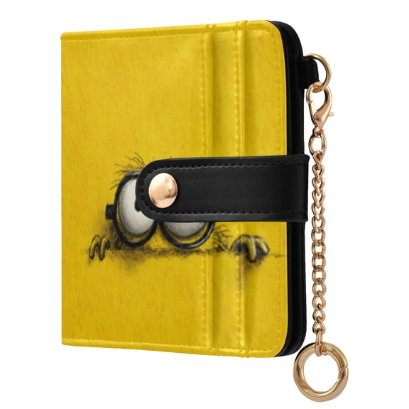 Qxltty Cartoon Ladies Wallet Rfid Slim Thin Compact Credit Card Women Wallet Zipper Coin Pocket and ID Window for Female Gifts