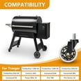 thumbnail image 4 of 3'' Swivel Caster Wheel for Traeger Pellet Grills - HDW302 Rubber Heavy-Duty Grill Wheel for Traeger Timberline 850, Timberline 1300, Ironwood 650, Ironwood 885, Texas Elite 34, Pro 780, 4 of 8