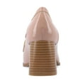 thumbnail image 4 of Journee Womens Malleah Loafer Style Stacked Heel Pumps, Widths Available, 4 of 10