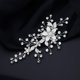 thumbnail image 5 of Horquillas para el pelo de boda con diamantes de imitación, pasador para el pelo de boda de cristal hecho a mano con flores, accesorios para el cabello de novia, pasador de peine para mujer, pasador d, 5 of 5