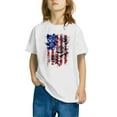 thumbnail image 5 of CFLVAEK Kids 4th of July Shirts Boys Girls Novelty American Flag Patriotic Tshirts Crewneck Short Sleeve Cotton T Shirts for Indenpendence Day 9 Years, 5 of 7
