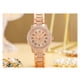 thumbnail image 3 of Reloj para mujer marcadores de números romanos diseño luminoso de cuarzo reloj de negocios para mujer para viajes ANGGREK Otros, 3 of 7