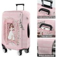 thumbnail image 5 of Travel Luggage Cover Suitcase Protector Fits 18-32 Inch Luggage Wheel Covers Patterned Travel Related Items Flower Luggage Protector Elastic Luggage Anti-scratch Suitcase Cover XL, 5 of 5