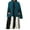 Blue, variant on nvzhuang Women's Winter Hooded Cape Coats Button Loose Fit Simple Solid Warm Cloaks Short Cape Jackets Outwears