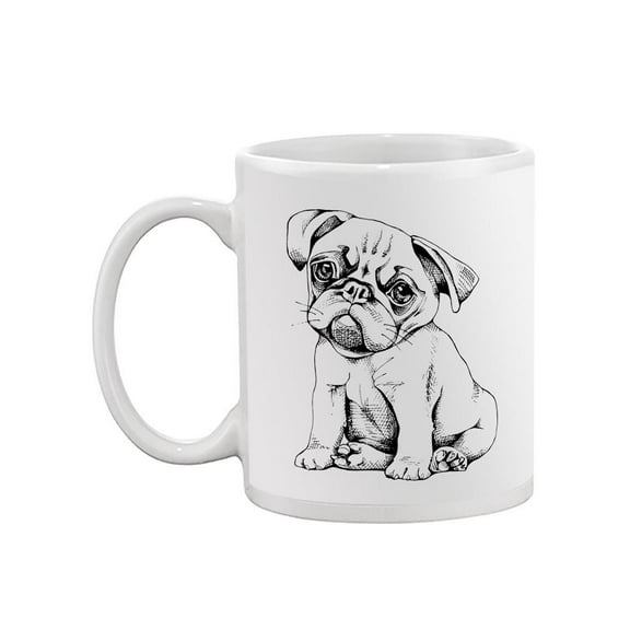 Sitting Pug Puppy Mug -Image by Shutterstock,