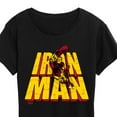 thumbnail image 3 of Marvel Iron Man - Stacked Name Oversized - Women's Short Sleeve Graphic T-Shirt, 3 of 5