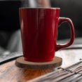 thumbnail image 2 of Miangastore Non Slip Wooden Drink Cup Pads 3Pcs For Home And Kitchen Heat Resistant, 2 of 8