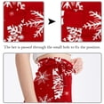 thumbnail image 3 of Snowflakes Stylish Chiffon Women's Beach Dress Summer Dress with Polyester Straps, 3 of 6