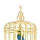 thumbnail image 2 of 1/12 Dollhouse Miniature Metal Birdcage Photography Props Decoration for 1/12 & 1/6 Dollhouse, Gold, 2 of 4