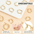 thumbnail image 4 of 1Box Golden Hoop Earrings 12Pairs Hypoallergenic Ring Hoop Stainless Steel Hoop Earring 1x0.7mm Pin Hoop Earrings Set Earwires Components for Women Earring, 4 of 6