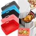 thumbnail image 4 of 1pcs Silicone Air Fryers Oven Baking Tray Pizza Fried Chicken Silicone Basket, 4 of 10