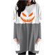 thumbnail image 1 of Blusa suelta informal de manga larga con cuello redondo y bolsillo para mujer, Tops estampados de Halloween Pompotops  hdfakjf4471, 1 of 4