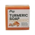 thumbnail image 1 of Fiudx Jabón de Cúrcuma, Barra Limpiadora de Aceite de Jengibre, Jabón de Baño Hidratante Natural, Cuidado Diario para Alivio Muscular, Solución Segura para Uso Externo, Regalo para Masajes de Spa, 5, 1 of 6
