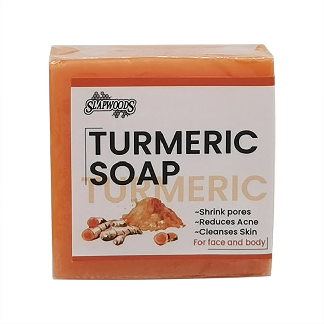 Fiudx Jabón de Cúrcuma, Barra Limpiadora de Aceite de Jengibre, Jabón de Baño Hidratante Natural, Cuidado Diario para Alivio Muscular, Solución Segura para Uso Externo, Regalo para Masajes de Spa, 5