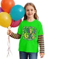 thumbnail image 6 of Girls Clothes Size 5 Girls' Long Sleeve Shirts Unisex Kids False Two Piece Tee, Festive Casual Holiday Pullover For Boys Girls Ages 2-12 School Clothes For Girls, 6 of 6