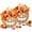 2pcs, variant on Lighted Burlap Pumpkin Wreath Halloween Farmhouse Fall Harvest Garland Patchwork Adorned with Autumn Leaves, Orange Flower, Berries and Pinecone for Indoor Outdoor Wall Porch Home Door,2Pcs