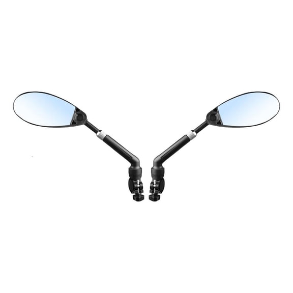YIGSECU 2Pcs Wide Angles Rearview Mirror for Road Mountain Biking Height Adjustable