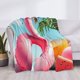 thumbnail image 3 of Balery Tropical Flamingo Pool Float Manta de Franela con Dibujo, Lujo Ultra Suave y Cálido, Antipelusa y Resistente a las Arrugas para Cama, Sofá, Camping -80"x60", 3 of 6