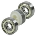 thumbnail image 3 of L.E.D. Scooter Wheels with ABEC 9 Bearings for Razor Scooters 100mm Light Up Black 2-Pack, 3 of 5