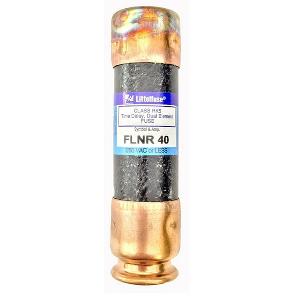 Littelfuse FLNR040.T Class RK5 UL Listed Fuse, Time Delay, 250V, 40 Amp