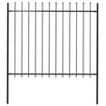 thumbnail image 3 of vidaXL Garden Fence Spear Top Steel Outdoor Panels Barrier Border Multi Sizes, 3 of 50