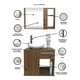 thumbnail image 3 of Combo de Gabinete para Baño con Puerta Y Cajón con Lavabo Y Monomando + Botiquín con Espejo, 3 of 5