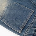 thumbnail image 4 of Miluxas Girls Wide Leg Jeans Kids Baggy Elastic Waist Casual Denim Pants with Pockets C 12 Years, 4 of 5