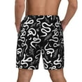 thumbnail image 4 of Uemuo Hand Drawn Snake Pattern Mens Swim Trunks Quick Dry Board Shorts with Mesh Lining, Stretch Beach Shorts Quick Dry No-Chafing Board Shorts-X-Large, 4 of 9