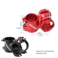 thumbnail image 4 of Yuarrent Vástago corto de bicicleta, bicicletas profesionales, vástagos huecos, accesorio de reemplazo, componente modificado, fijador de Ciclismo Rojo, 4 of 6
