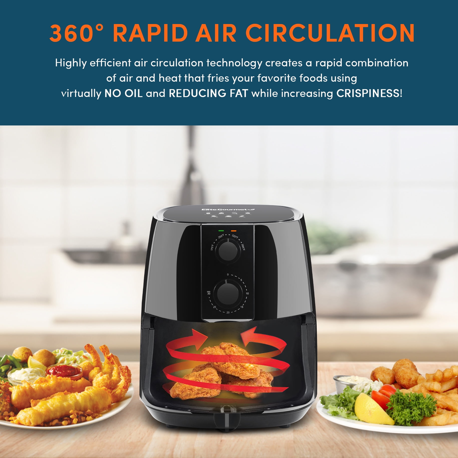 Elite Gourmet 3.4-qt. Digital Air Fryer