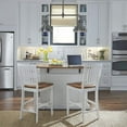 thumbnail image 4 of Homestyles Americana Wood Kitchen Island Set in Off White, 4 of 5