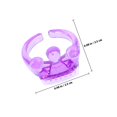 thumbnail image 2 of OULII 100Pcs Plastic Finger Rings Assorted Color Dress Up Jewelry For Girls, 2 of 7