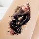 thumbnail image 5 of Etiquetas Engomadas Del Tatuaje Juego de 6 pegatinas desechables para tatuajes, tatuajes falsos impermeables para adultos (148x210 mm) Likrtyny Libre de BPA, 5 of 9