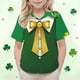 thumbnail image 5 of Las Niñas Serán Niñas Bruja Camisa Lindo Día de San Patricio Impresión Manga Corta Top Casual para Niños Manga Corta Camisa de Vestido, 5 of 9