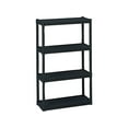 thumbnail image 2 of Iceberg 20841 Rough N Ready 4 Shelf Open Storage System, Resin, 32w x 13d x 54h, Black, 2 of 2