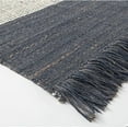 thumbnail image 3 of Northlight 5' x 7' Hand Woven Blue and Beige Striped Jute Area Throw Rug, 3 of 5