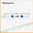 thumbnail image 4 of 20 x Conectores de soldadura impermeables para cable delimitador de robot cortacésped - Conectores de cable para cable de robot cortacésped - Compatible con Gardena, Husqvarna, Worx, Bosch, etc., 4 of 5